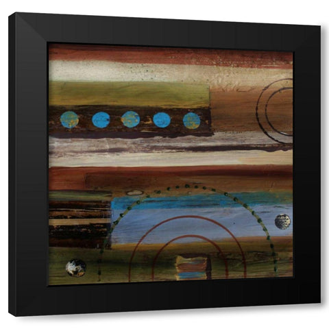 Spice Impressions II Black Modern Wood Framed Art Print with Double Matting by Orlov, Irena