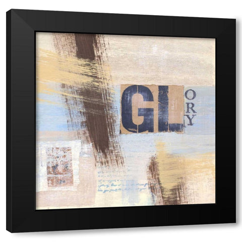 Abstract Inspiration III Black Modern Wood Framed Art Print by Orlov, Irena