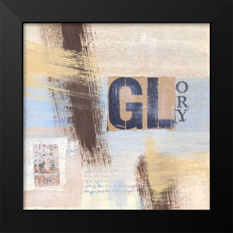 Abstract Inspiration III Black Modern Wood Framed Art Print by Orlov, Irena