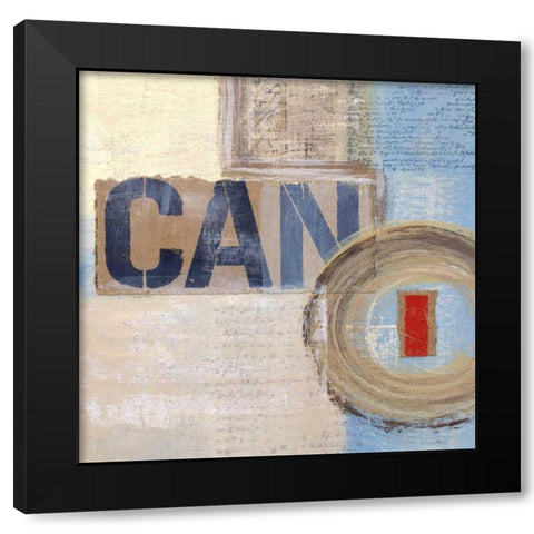 Abstract Inspiration IV Black Modern Wood Framed Art Print by Orlov, Irena