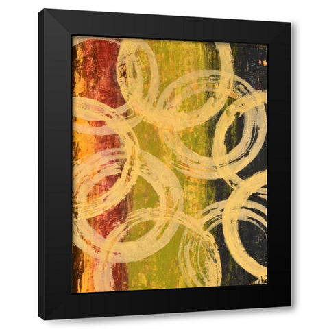 Rings of Engagement I Black Modern Wood Framed Art Print by Avondet, Natalie