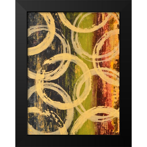 Rings of Engagement II Black Modern Wood Framed Art Print by Avondet, Natalie