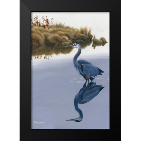 Blackwater Reflections II Black Modern Wood Framed Art Print by Szatkowski, Fred