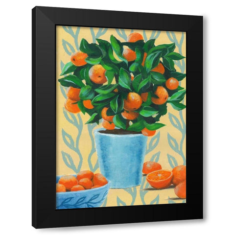 Opulent Citrus II Black Modern Wood Framed Art Print with Double Matting by Popp, Grace