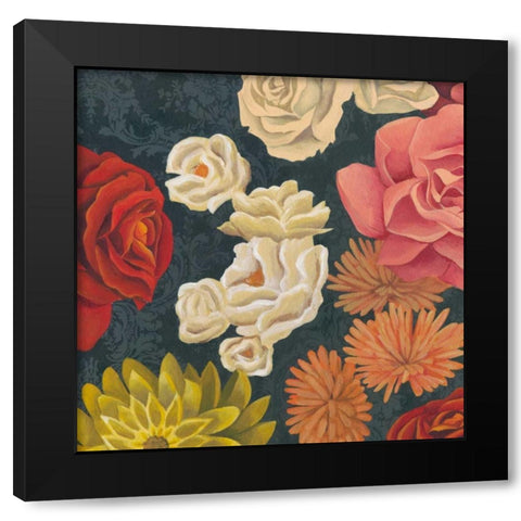 Flor de Luz II Black Modern Wood Framed Art Print with Double Matting by Popp, Grace