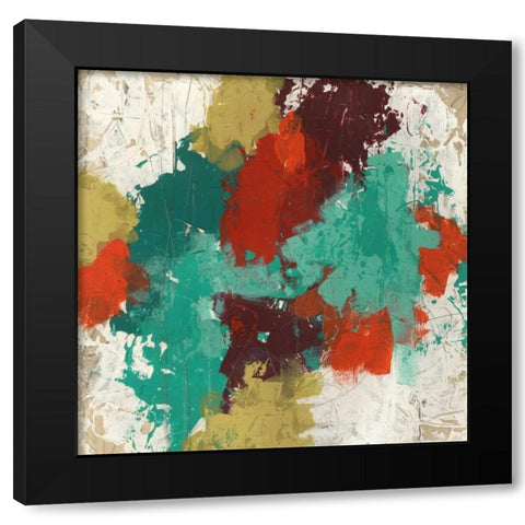 Kaleidoscope Signals I Black Modern Wood Framed Art Print with Double Matting by Vess, June Erica