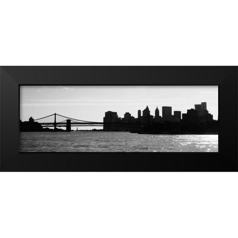 NY Scenes I Black Modern Wood Framed Art Print by Pica, Jeff