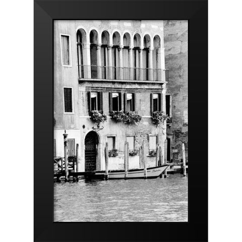 Venice Scenes II Black Modern Wood Framed Art Print by Pica, Jeff