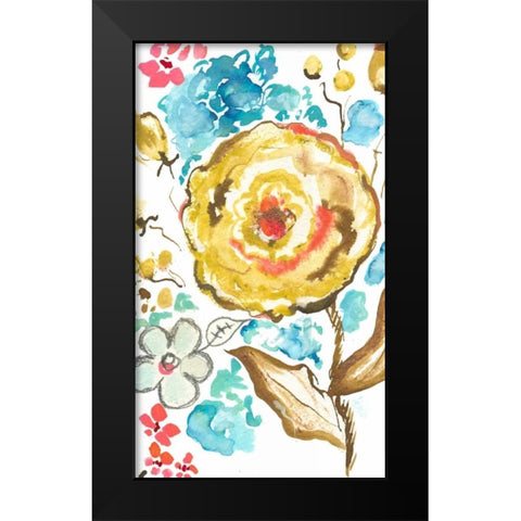 Sussex Garden I Black Modern Wood Framed Art Print by Minasian, Julia