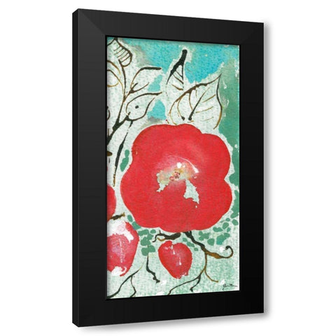 Sussex Garden IV Black Modern Wood Framed Art Print with Double Matting by Minasian, Julia