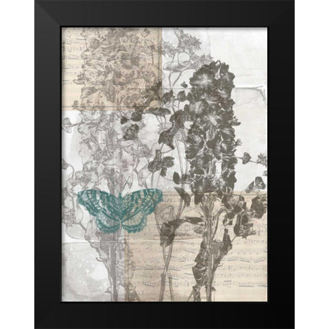 A Touch of Teal I Black Modern Wood Framed Art Print by Goldberger, Jennifer