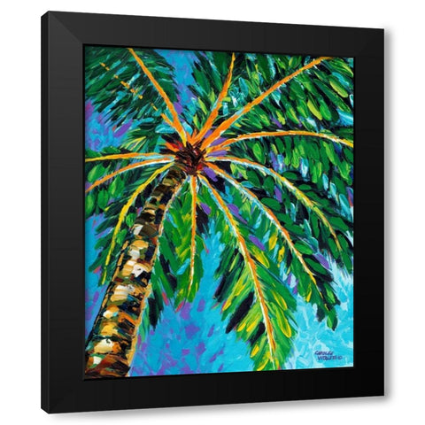 Under the Palms I Black Modern Wood Framed Art Print with Double Matting by Vitaletti, Carolee