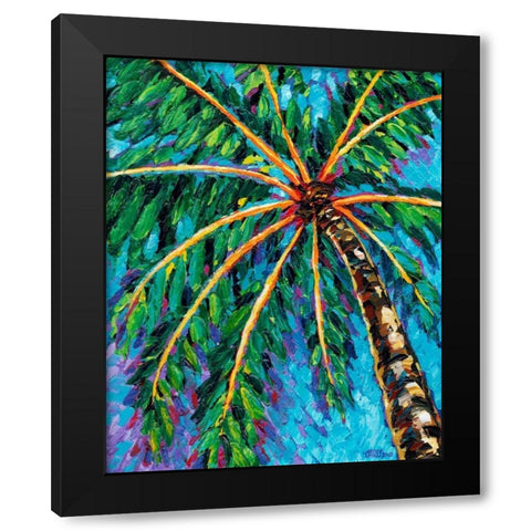 Under the Palms II Black Modern Wood Framed Art Print with Double Matting by Vitaletti, Carolee
