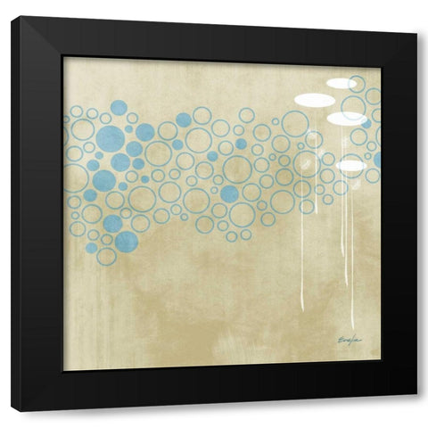 Summer Crest II Black Modern Wood Framed Art Print with Double Matting by Evelia Designs