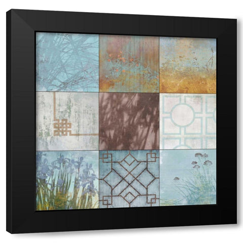 Spa Nine I Black Modern Wood Framed Art Print with Double Matting by Evelia Designs