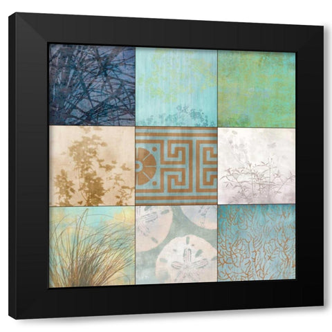 Spa Nine II Black Modern Wood Framed Art Print with Double Matting by Evelia Designs