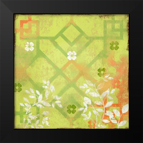 English Tea Garden III Black Modern Wood Framed Art Print by Evelia Designs