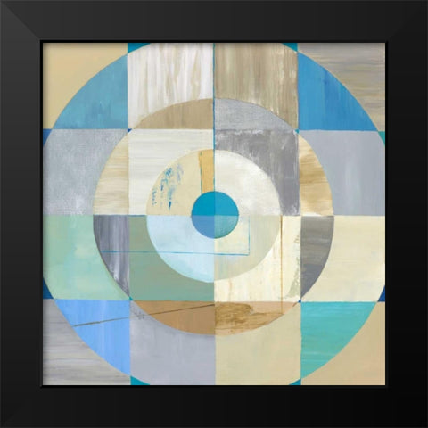 Circle Center I Black Modern Wood Framed Art Print by Joy, Julie