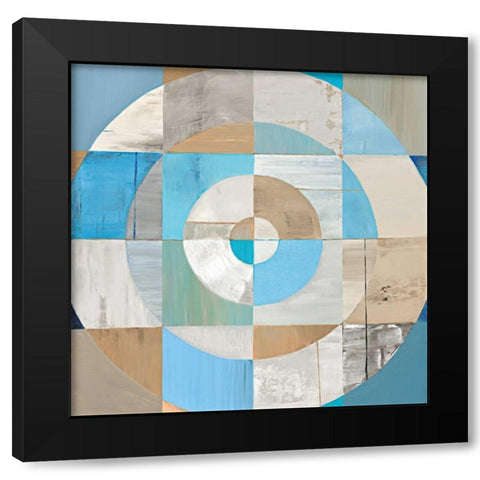 Circle Center II Black Modern Wood Framed Art Print by Joy, Julie