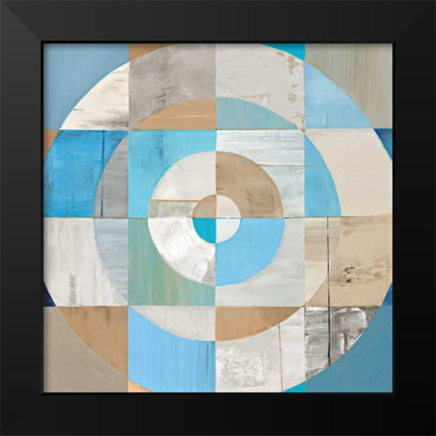 Circle Center II Black Modern Wood Framed Art Print by Joy, Julie