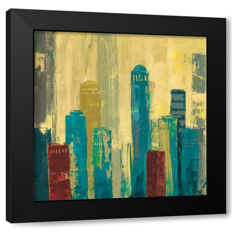 City Connection I Black Modern Wood Framed Art Print with Double Matting by Joy, Julie