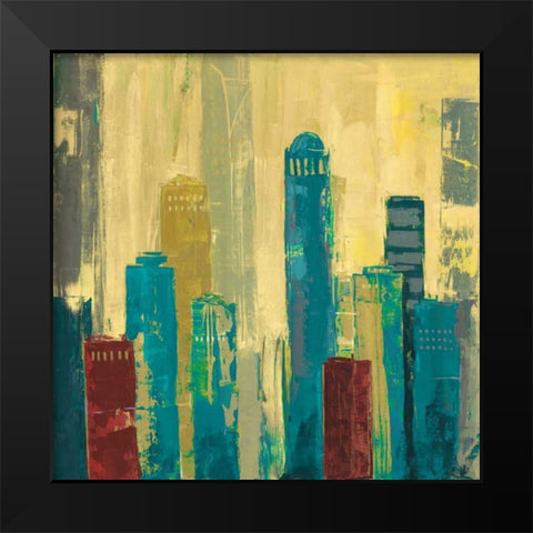 City Connection I Black Modern Wood Framed Art Print by Joy, Julie