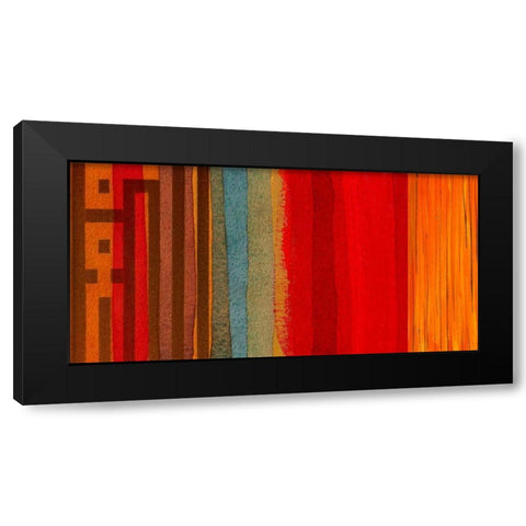 The Language of Color I Black Modern Wood Framed Art Print by Orlov, Irena