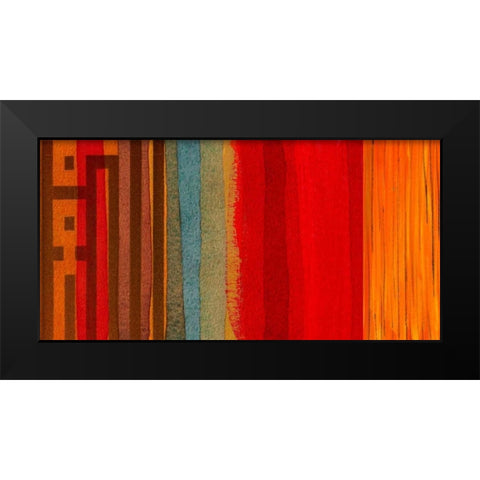 The Language of Color I Black Modern Wood Framed Art Print by Orlov, Irena