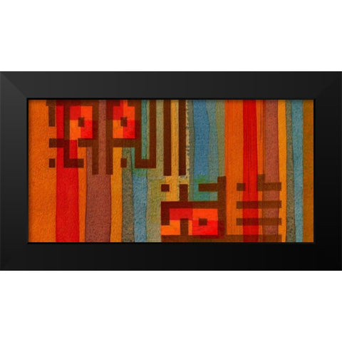 The Language of Color III Black Modern Wood Framed Art Print by Orlov, Irena