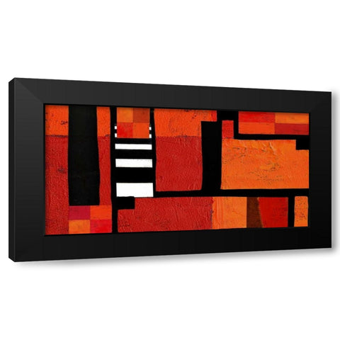 Being There I Black Modern Wood Framed Art Print by Orlov, Irena