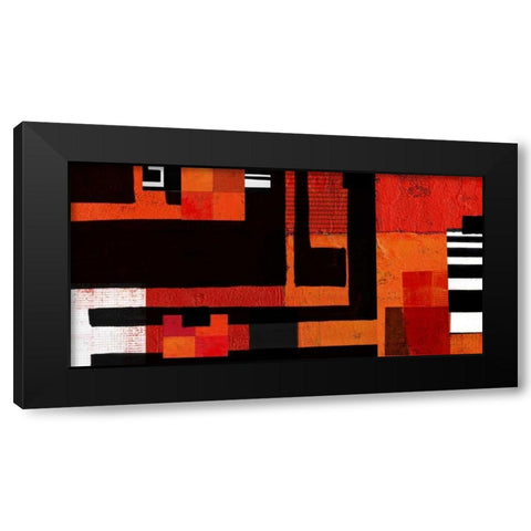 Being There II Black Modern Wood Framed Art Print by Orlov, Irena