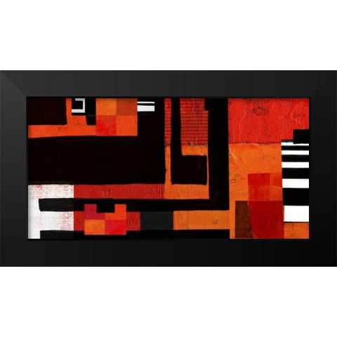 Being There II Black Modern Wood Framed Art Print by Orlov, Irena