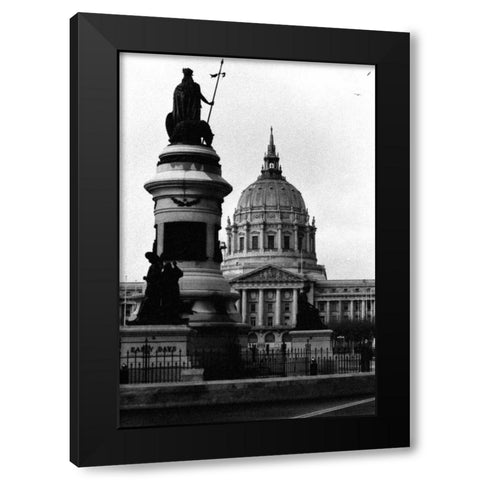 City Details I Black Modern Wood Framed Art Print by Pica, Jeff