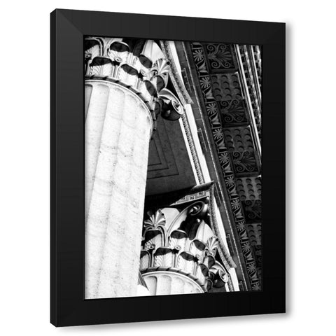City Details VI Black Modern Wood Framed Art Print with Double Matting by Pica, Jeff