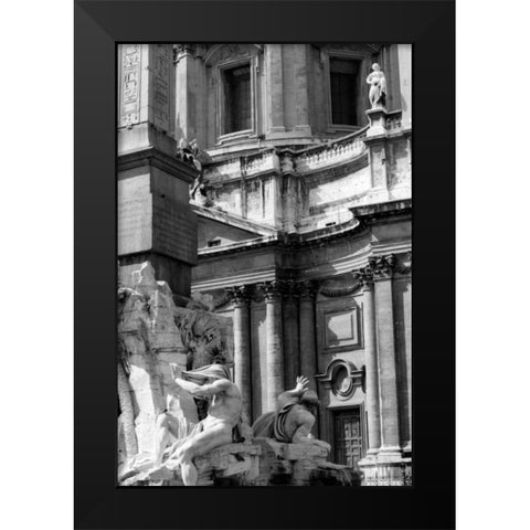 City Details VII Black Modern Wood Framed Art Print by Pica, Jeff