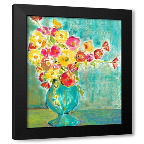 Pastel Vase I Black Modern Wood Framed Art Print by Minasian, Julia