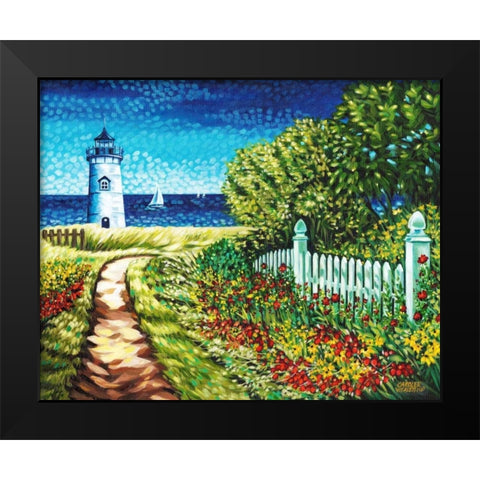 Lighthouse Retreat II Black Modern Wood Framed Art Print by Vitaletti, Carolee