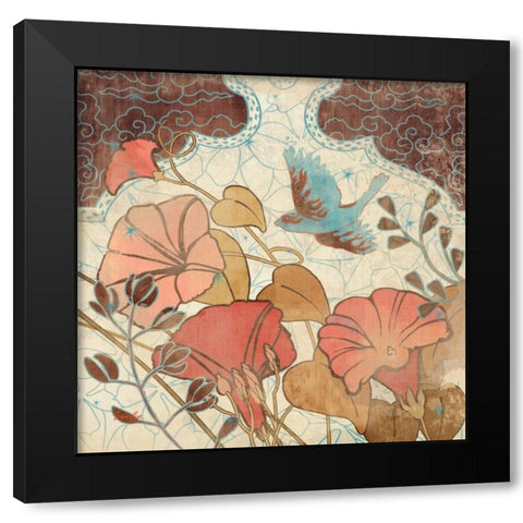 Spice and Whimsy I Black Modern Wood Framed Art Print by Evelia Designs