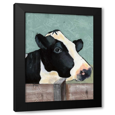Holstein Cow I Black Modern Wood Framed Art Print by Reynolds, Jade