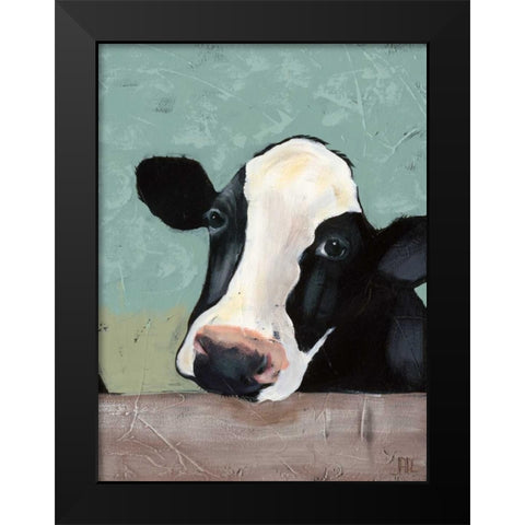 Holstein Cow III Black Modern Wood Framed Art Print by Reynolds, Jade
