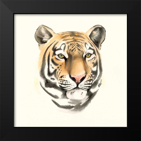 Safari Cat III Black Modern Wood Framed Art Print by Popp, Grace