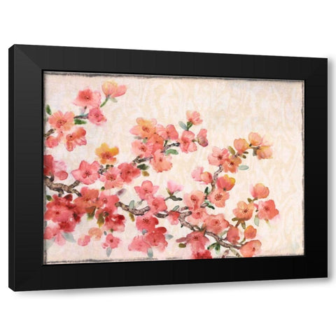 Cherry Blossom Composition II Black Modern Wood Framed Art Print by OToole, Tim