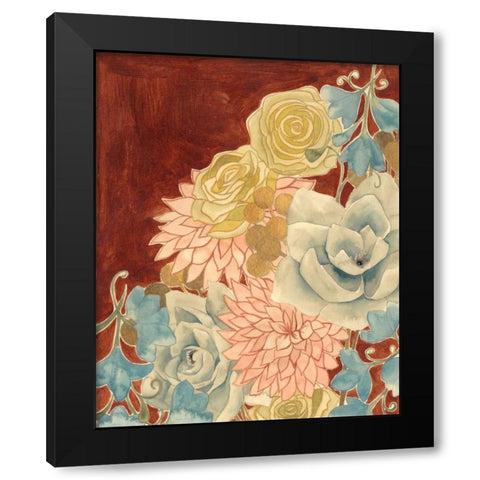 Sunkissed Bouquet I Black Modern Wood Framed Art Print with Double Matting by Popp, Grace