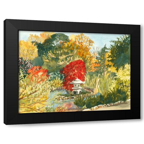 Plein Air Garden III Black Modern Wood Framed Art Print by Miller, Dianne