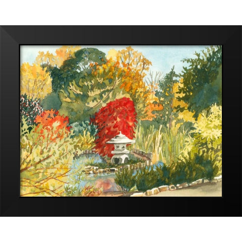 Plein Air Garden III Black Modern Wood Framed Art Print by Miller, Dianne