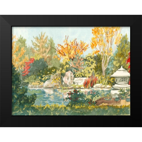 Plein Air Garden IV Black Modern Wood Framed Art Print by Miller, Dianne