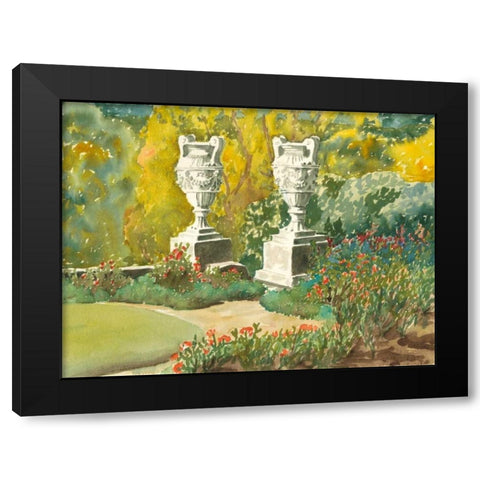Plein Air Garden V Black Modern Wood Framed Art Print by Miller, Dianne