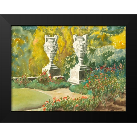 Plein Air Garden V Black Modern Wood Framed Art Print by Miller, Dianne