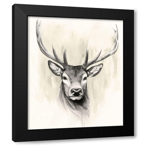 Timberland Animals I Black Modern Wood Framed Art Print by Popp, Grace