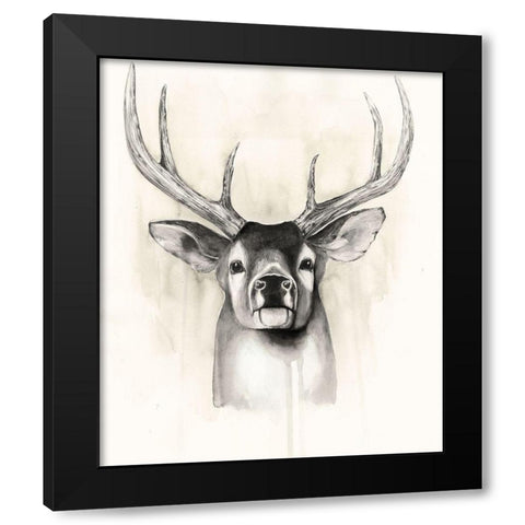 Timberland Animals II Black Modern Wood Framed Art Print by Popp, Grace